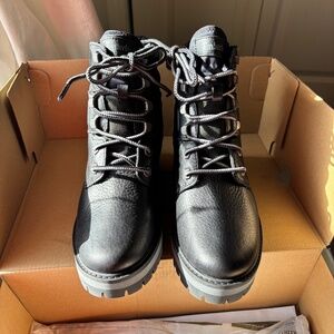 Timberland Courmayeur Valley 6" Waterproof Black Full Grain 7 - Brand New In Box